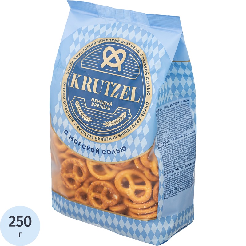 Изображение товара Крекер Krutzel Бретцель с солью 250 г