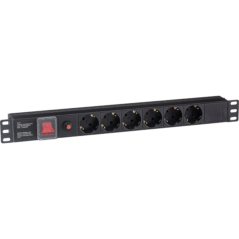Изображение товара Блок розеток ExeGate ServerPro PDU-19H605 Al-6S-C14-SW-O
