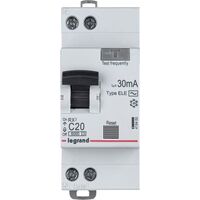 Выключатель автоматический дифференциальный Legrand RX3 2п 20А C 30мА AC  (419400)