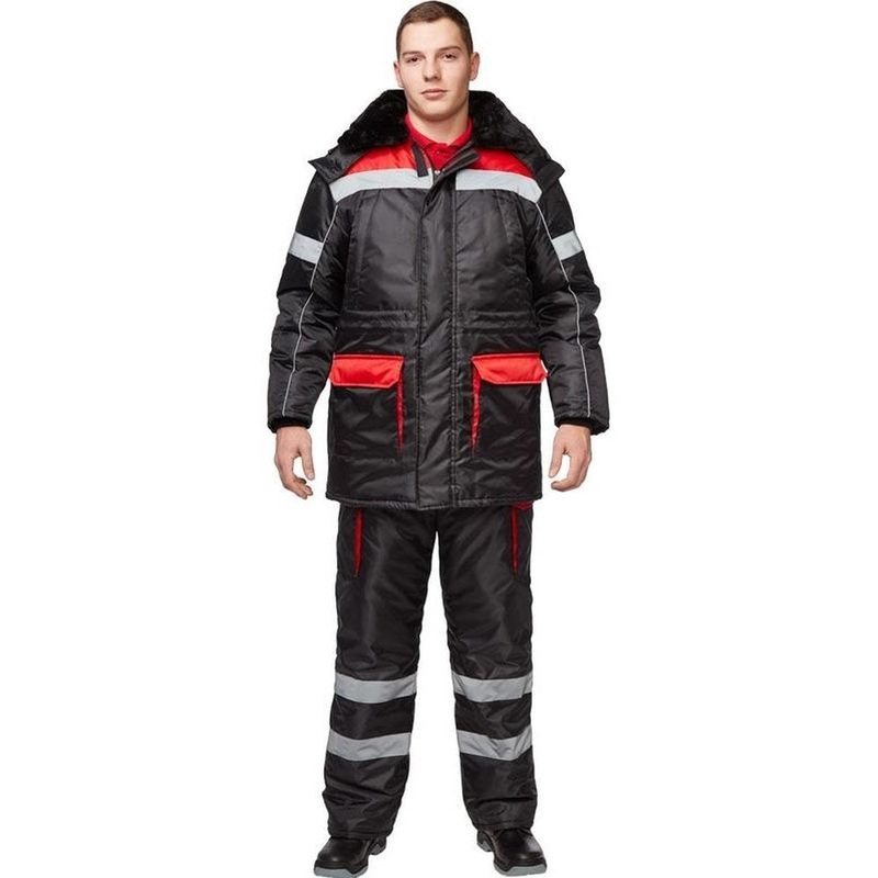 Изображение товара Зимний рабочий костюм мужской з26-КПК с СОП, утеплен и водоотталкивающий