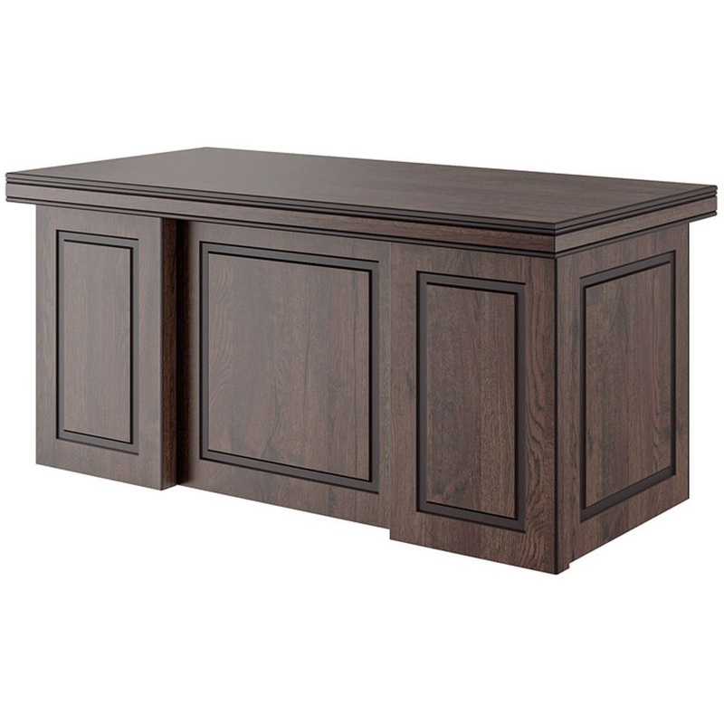 Изображение товара Стол руководителя прямой Bern BRN8610104 дуб апрельский 1600х900х760 мм