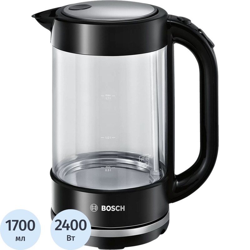 Изображение товара Чайник электрический Bosch TWK70B03 чёрный