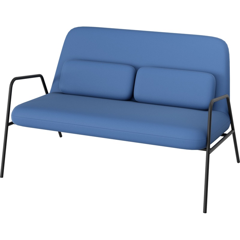 Изображение товара Диван двухместный Orbit Д38-02 синий искусственная кожа