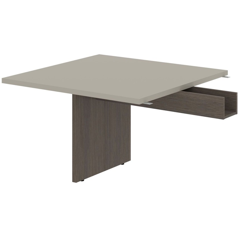 Изображение товара Стол для переговоров аметист дуб сильвер 1200х1200х750 мм официальный сайт