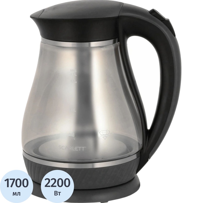 Изображение товара Чайник электрический Scarlett SC-EK27G82 черный