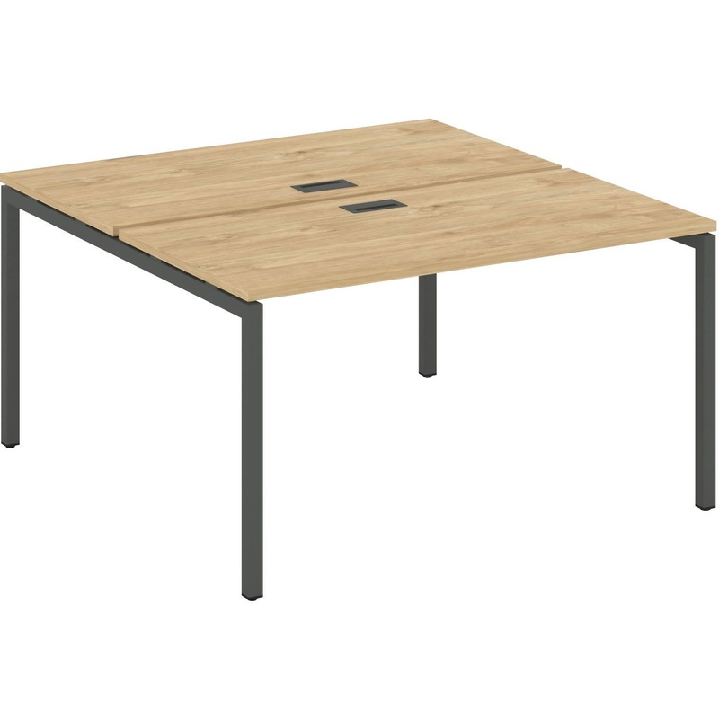 Изображение товара Рабочая станция SN-4P.DRS-011 двухместная из ЛДСП и металла