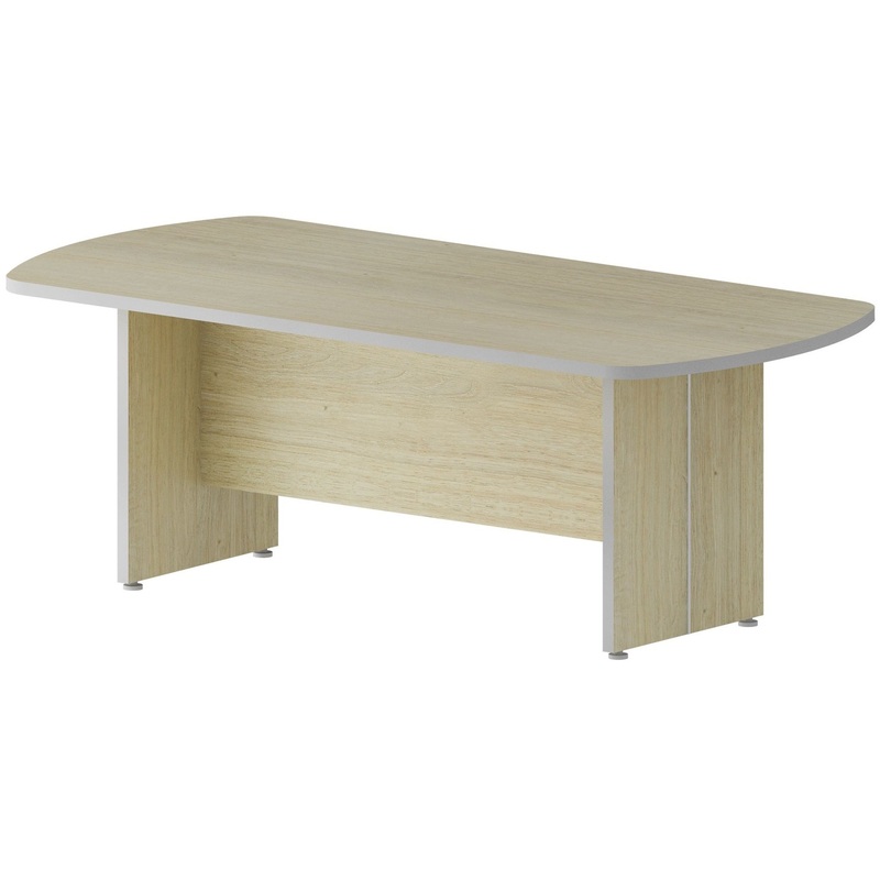 Изображение товара Стол для переговоров Комус Мебель Сатурн-Д ясень 2100x1000x764 мм