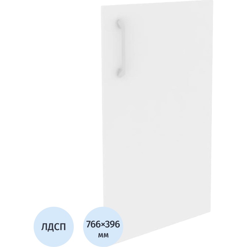 Изображение товара Дверь низкая правая Onix O.D-3(R) белый бриллиант 396х766 мм