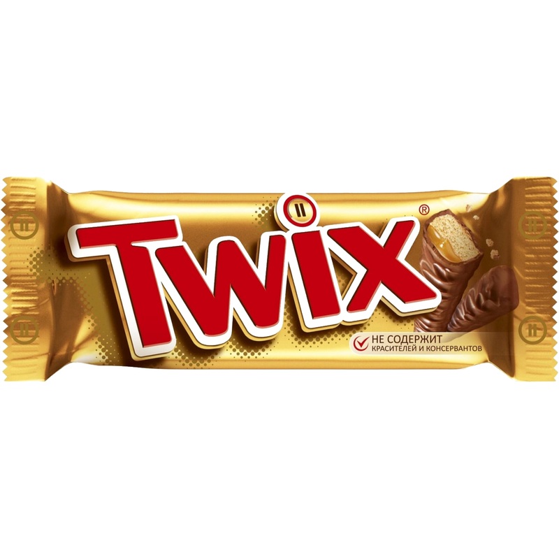 Изображение товара Шоколадный батончик Twix с карамелью и печеньем 55 г