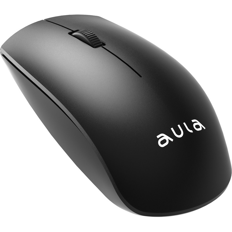 Изображение товара Беспроводная мышь AULA AM201 черная с USB-интерфейсом