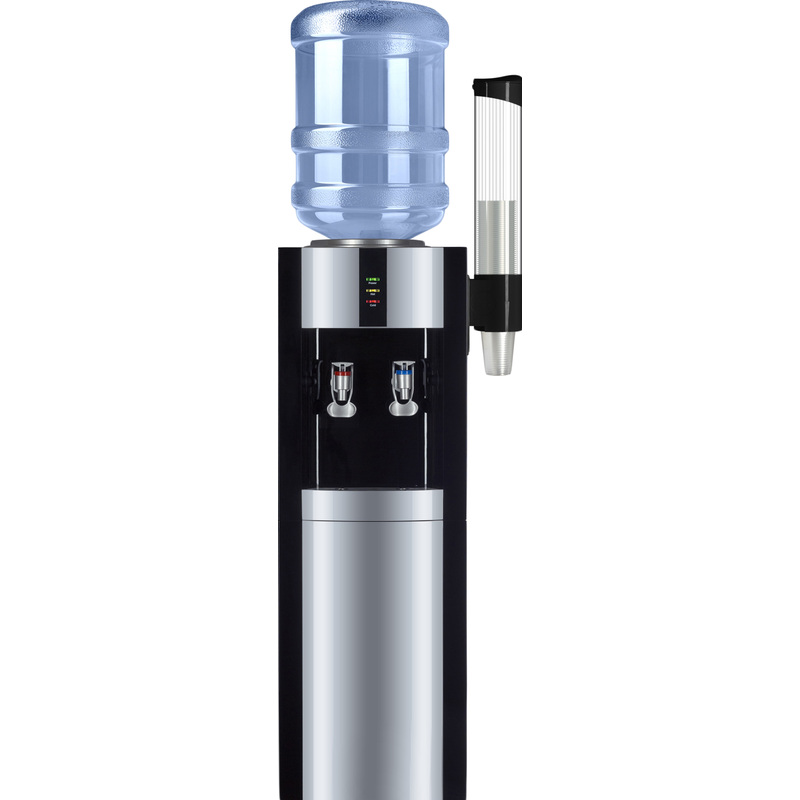 Изображение товара Кулер для воды Ecotronic Экочип V21-L черный/серебристый (нагрев и охлаждение)