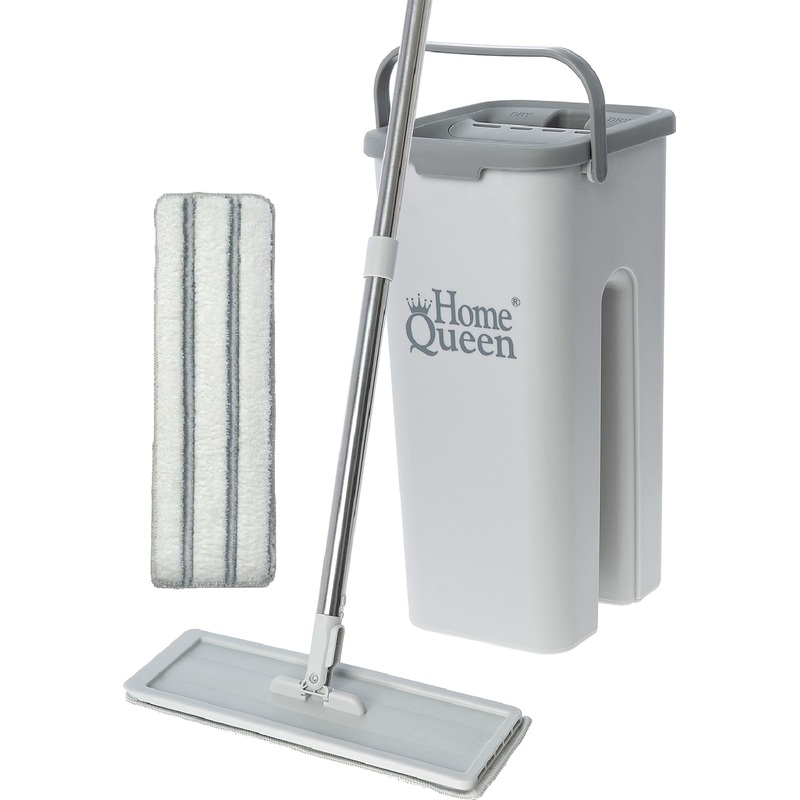 Изображение товара Набор для уборки Home Queen Compact 2 швабра ведро насадки микрофибра компактный