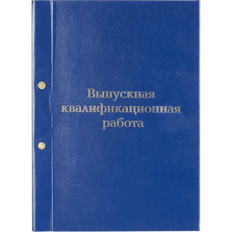Изображение товара Папка адресная Выпускная квалификационная работа А4+ синяя