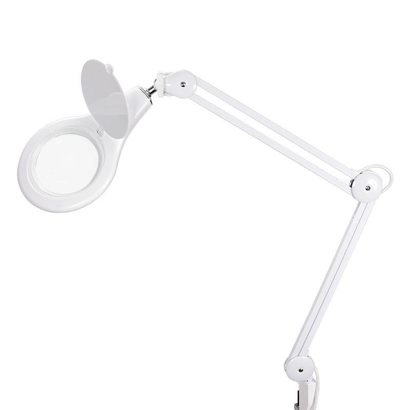 Изображение товара Лупа настольная Rexant 2.25x 178x178 мм белая с подсветкой на струбцине