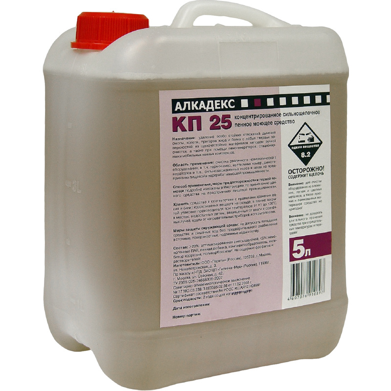 Изображение товара Моющее концентрированное средство Алкадекс КП25 5 л для промышленной очистки