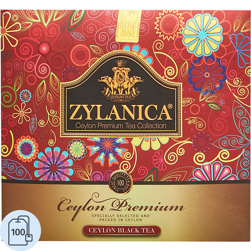 Изображение товара Чай черный Zylanica Ceylon Premium Collection 100 пакетиков