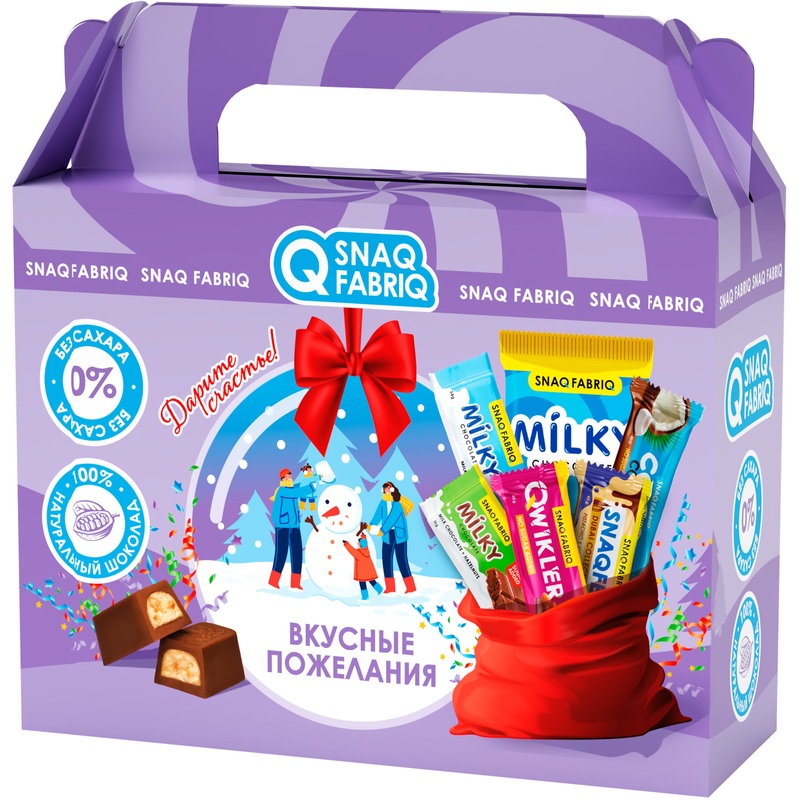 Изображение товара Подарочный набор Snaq Fabriq ассорти 503 г без сахара и красителей Россия