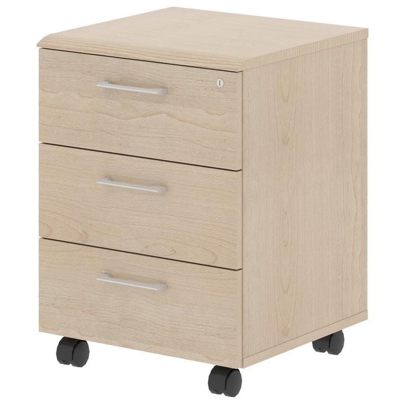 Изображение товара Тумба подкатная Wave WMC3D с центральным замком и 3 ящиками