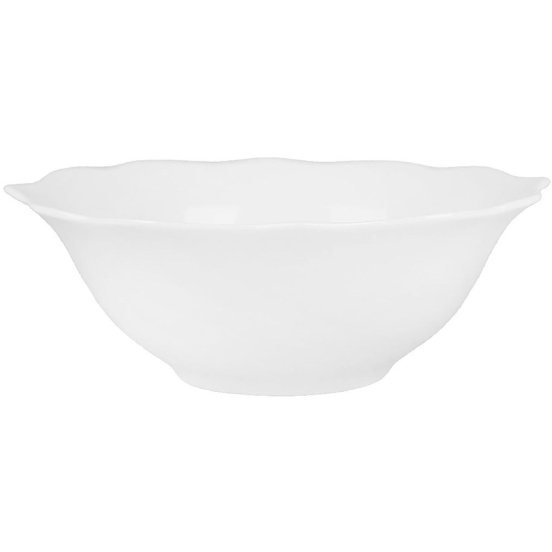 Изображение товара Салатник фарфоровый Nouvelle Home Belle 24 см 1400 мл белый (6 штук в упаковке)