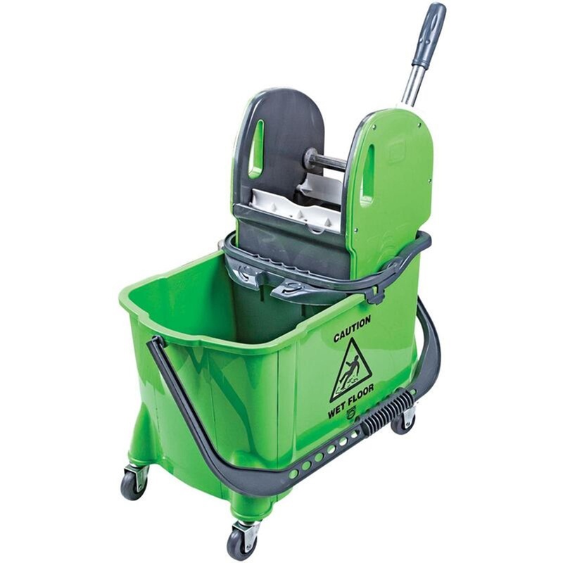 Изображение товара Ведро с отжимом A-VM 24 л пластиковое зеленое для влажной уборки
