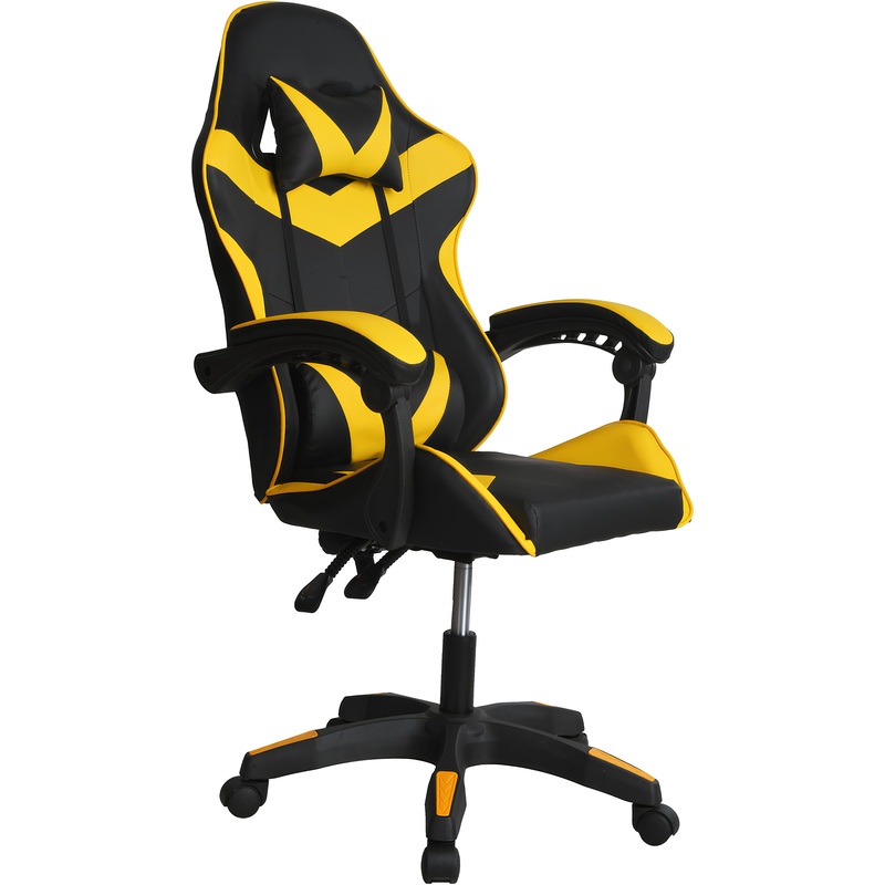 Изображение товара Игровое кресло Gramber E08 из искусственной кожи с регулируемым наклоном и подушками