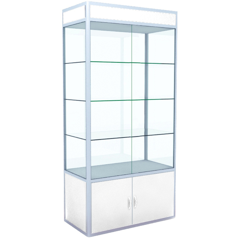Изображение товара Витрина для товаров Wiko1 10050 ZD SD с подсветкой (белый/прозрачный, 970х500х1990 мм)