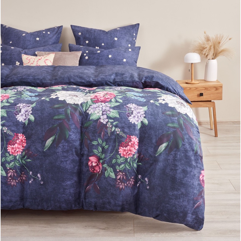 Изображение товара Комплект постельного белья Guten Morgen Azure bloom 1.5-спальное поплин 70x70 см