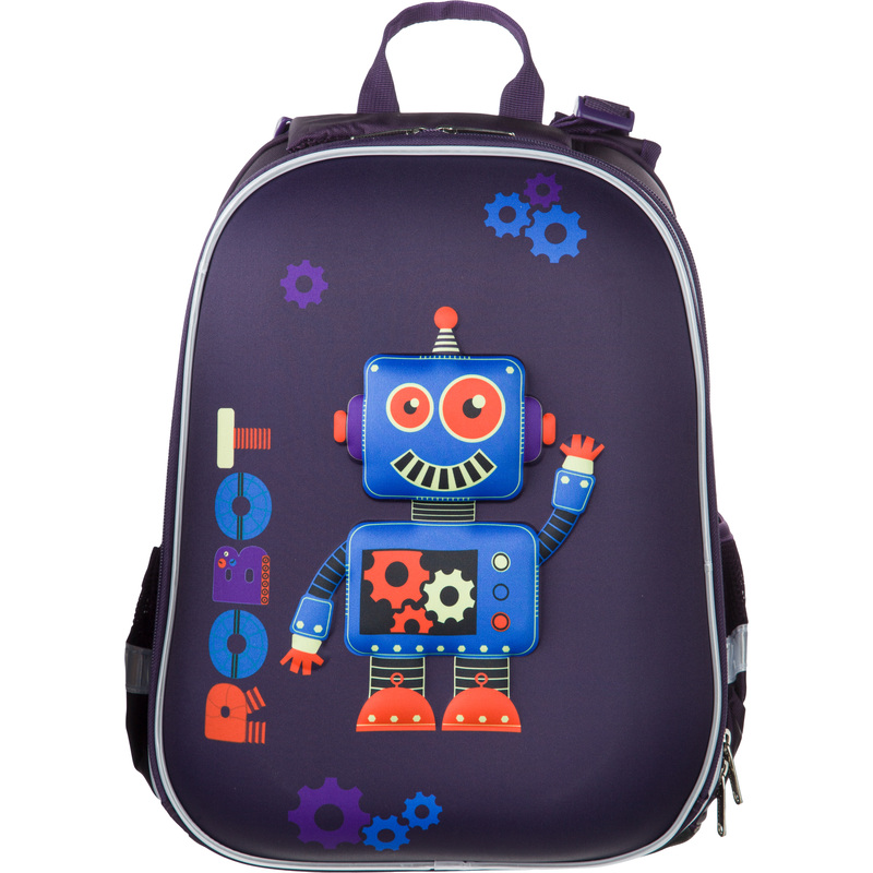 Изображение товара Ранец Комус Класс №1 School 3D Robot фиолетовый для малышей