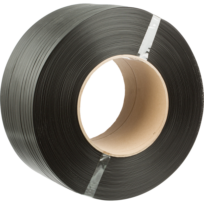 Изображение товара Полипропиленовая стреппинг лента серая 12 мм 3000 м для крепления грузов