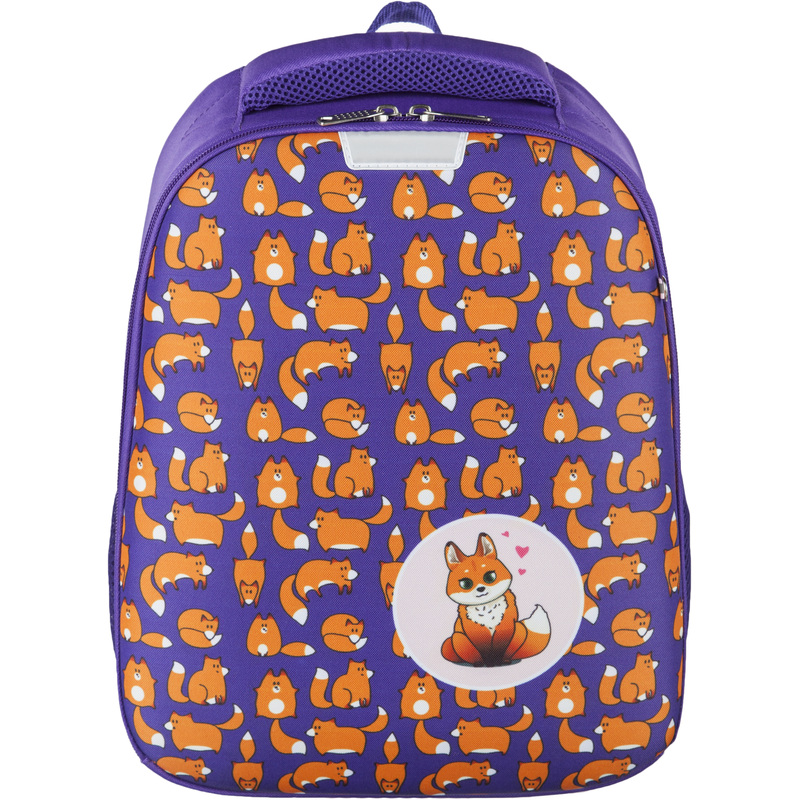 Изображение товара Ранец Комус Класс (№1 School) Light Лисички фиолетовый с одним отделением