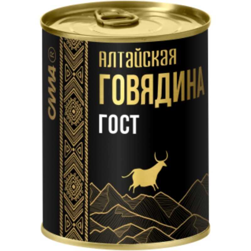 Изображение товара Тушёнка СИЛА Алтайская из говядины 338 г