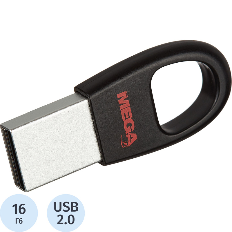 Изображение товара Флешка USB 2.0 16 ГБ ProMega jet NTU328U2016GB compact надежное хранение данных