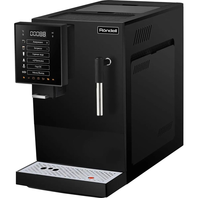 Изображение товара Кофемашина Rondell RDE-1117 с капучинатором черная автоматическая