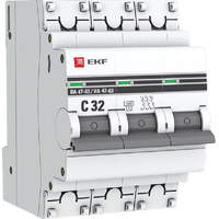 Выключатель автоматический EKF 3П 32А С 4500А (mcb4763-3-32C-pro)