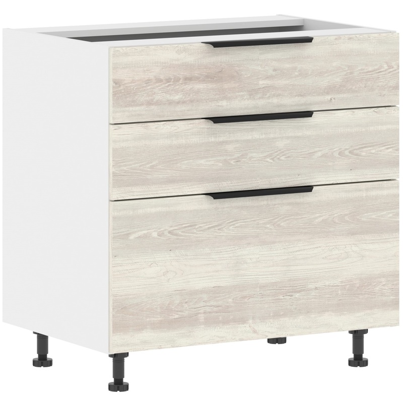 Изображение товара Шкаф напольный Corsica (сосна эдмонт/белый, 800х560х820 мм, 3 ящика)