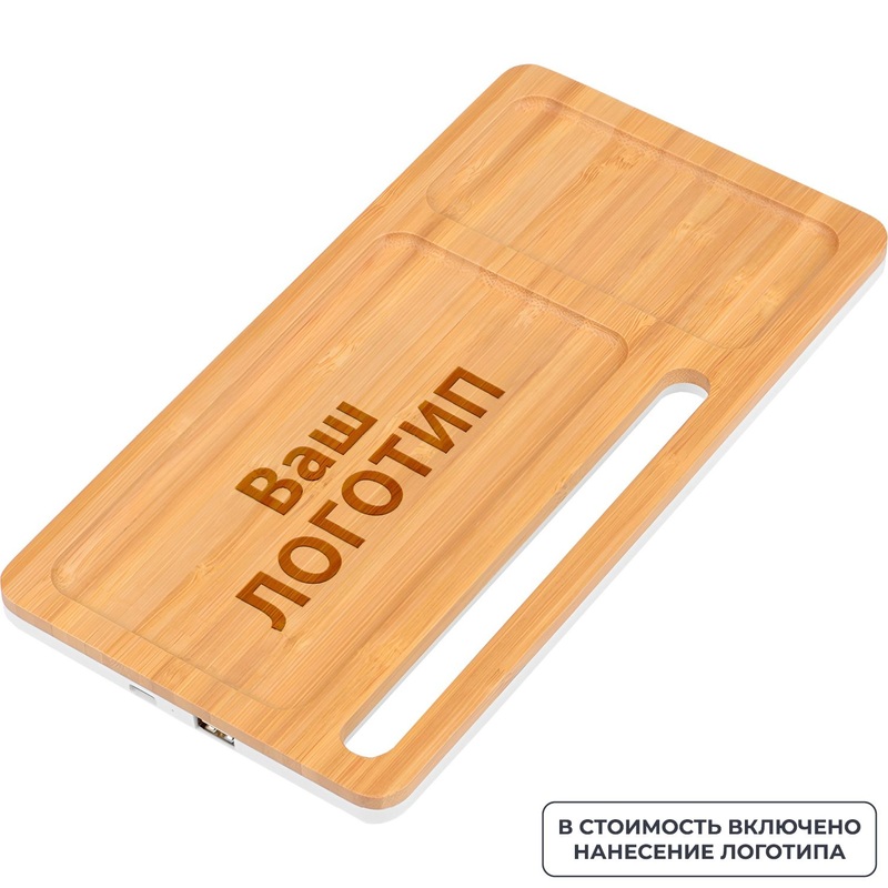 Изображение товара Беспроводное зарядное устройство Timber с лазерным нанесением логотипа