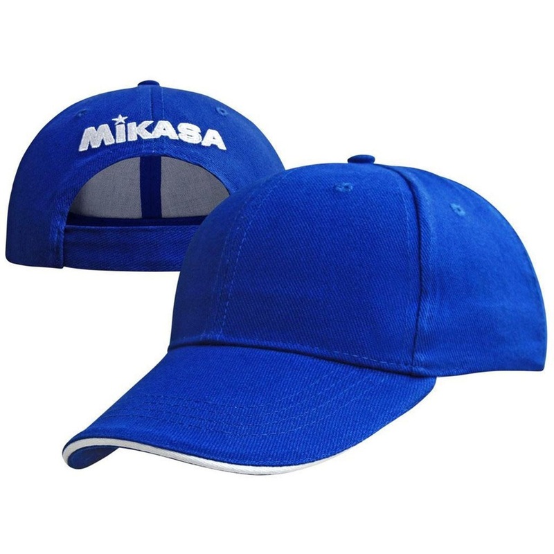 Изображение товара Бейсболка спортивная Mikasa MT481-029 100% хлопок синяя