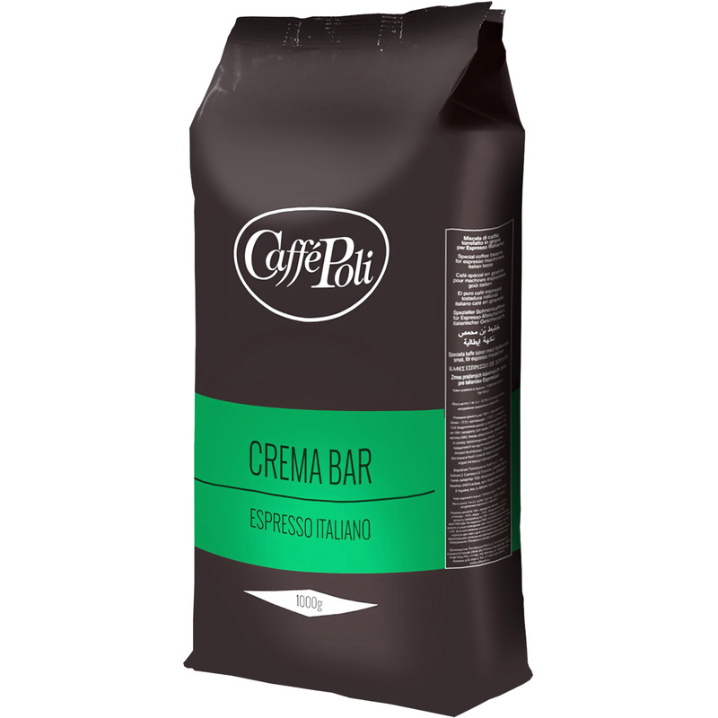Изображение товара Кофе в зёрнах Caffe Poli Crema Bar 1 кг премиум смесь арабика робуста