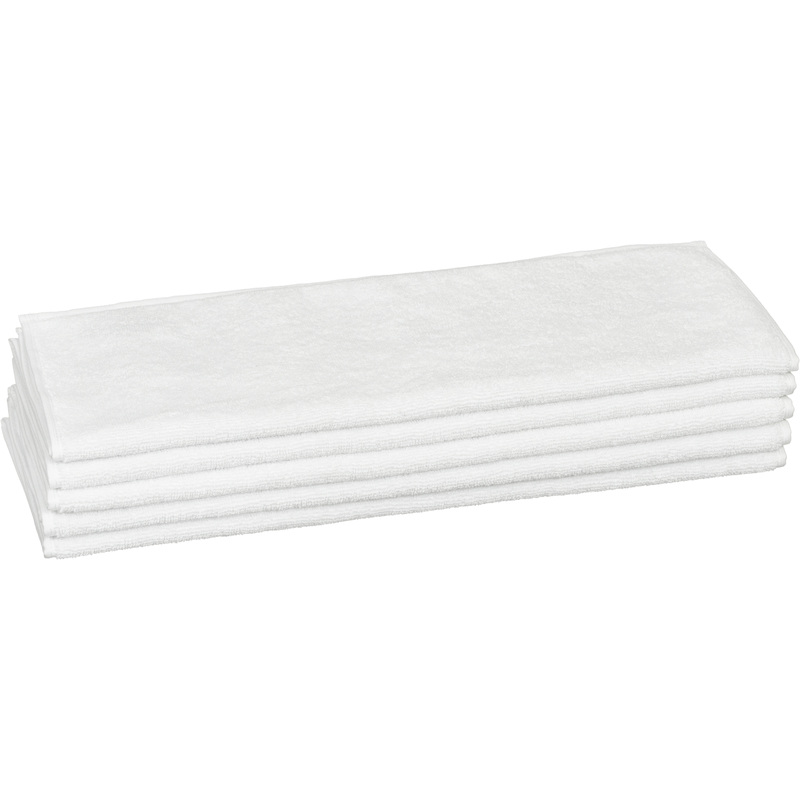 Изображение товара Полотенце махровое Luscan 50х90 см 500 г/кв.м белое 5 штук