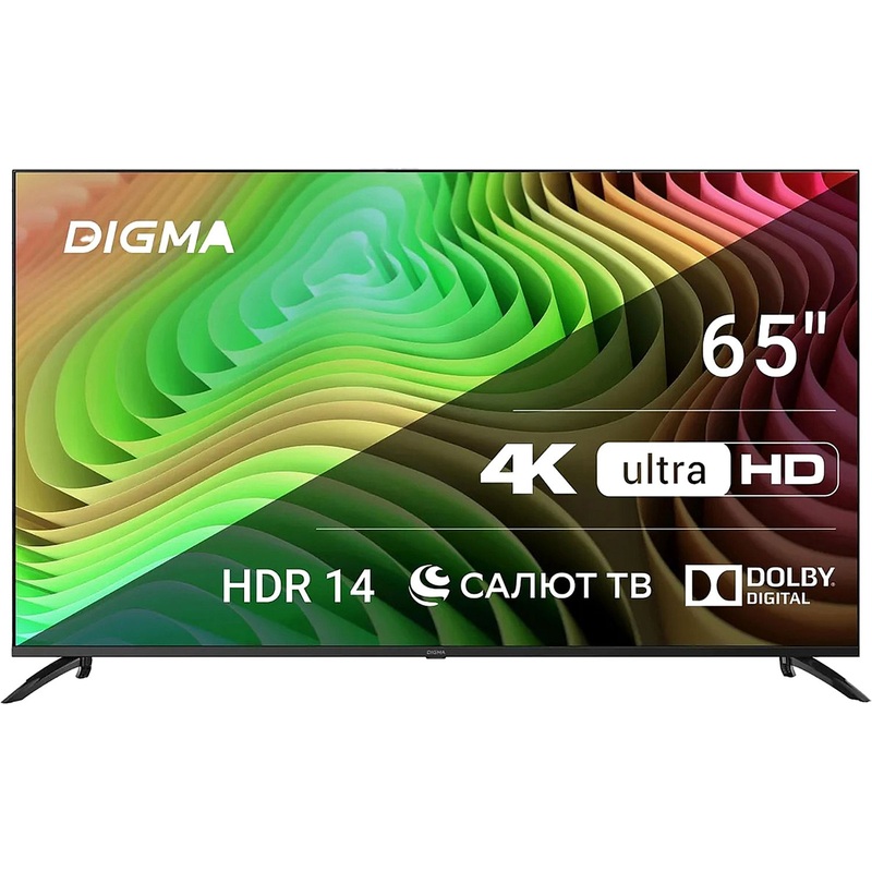 Изображение товара Телевизор 65 дюймов Digma DM-LED65UBB40 Ultra HD 4K Smart TV