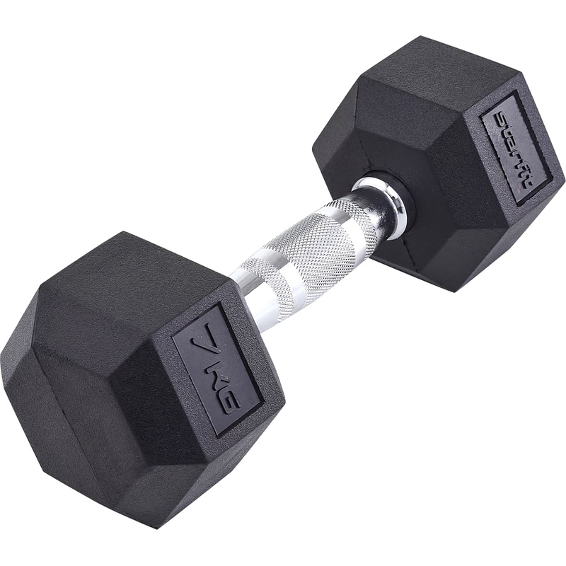 Изображение товара Гантель обрезиненная Starfit DB-301 7 кг гексагональная для тренировок