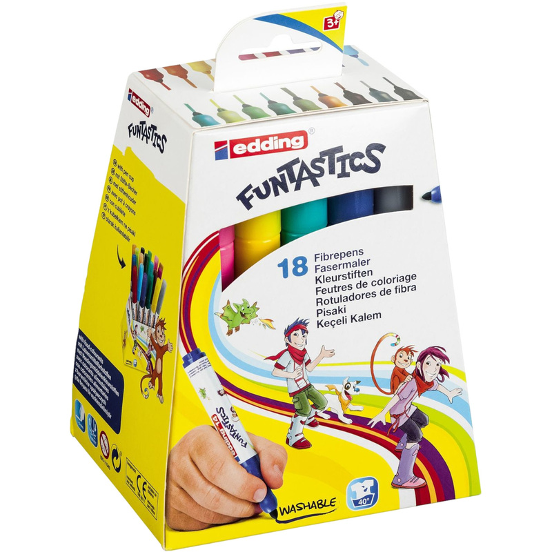 Изображение товара Фломастеры Edding Funtastics 18 цветов