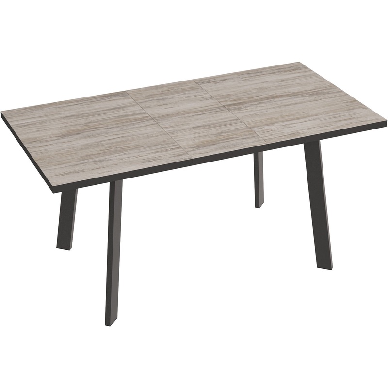 Изображение товара Обеденный стол Флекс Ст061.0 раскладной черный муар артвуд темный