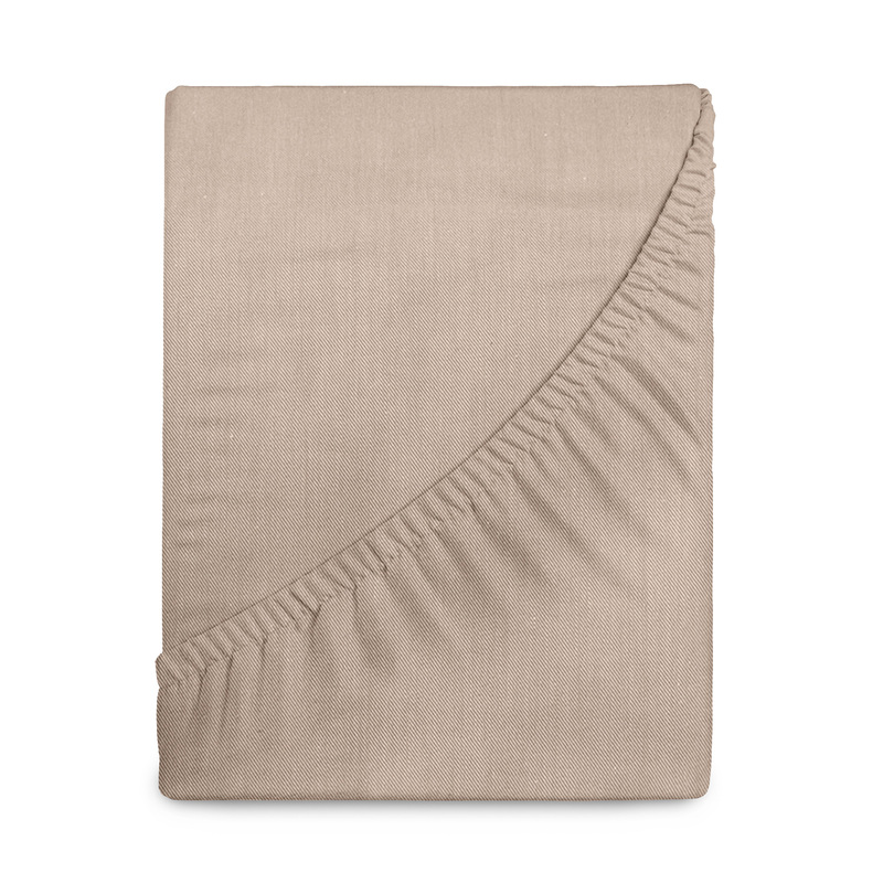 Изображение товара Простыня на резинке Verossa Melange 140x200 см Praline для дома