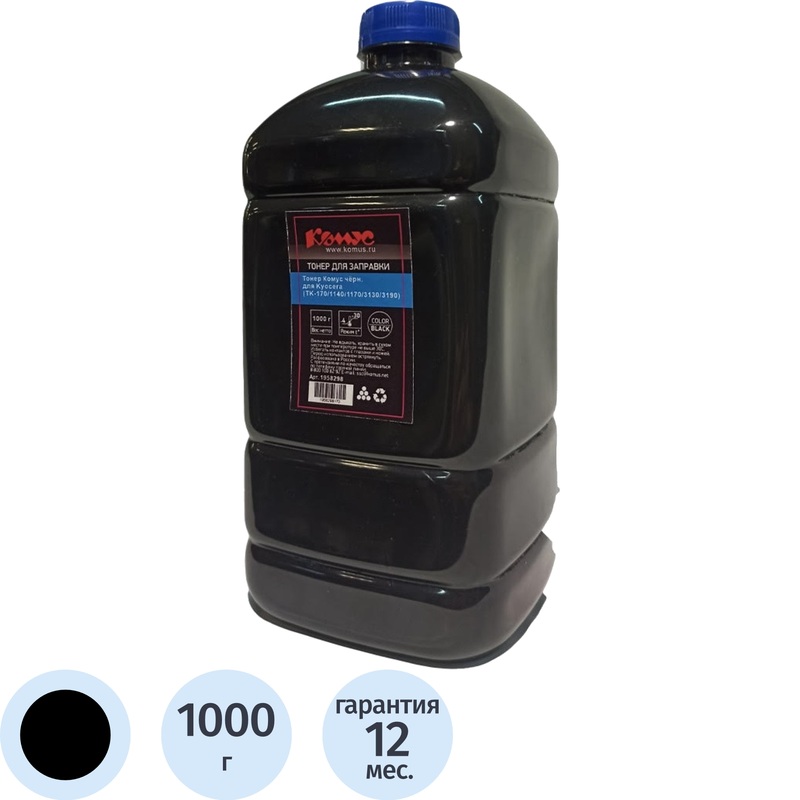 Изображение товара Тонер Комус TK-170 для Kyocera черный 1000 г