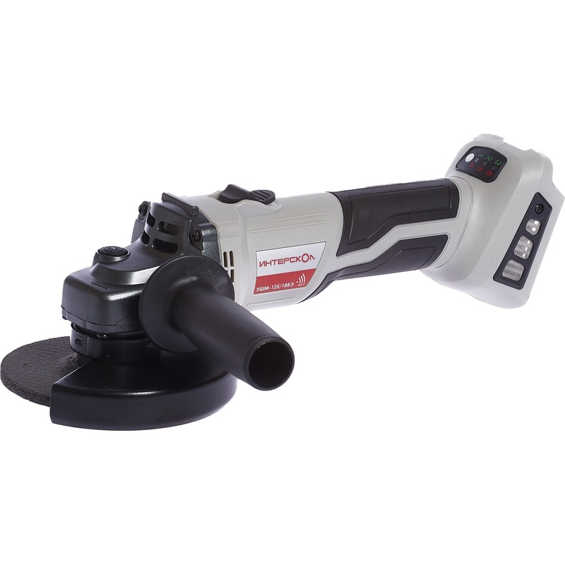 Изображение товара Аккумуляторная угловая шлифмашина Интерскол УШМ-125/18ВЭ 684.1.0.70 профессиональная