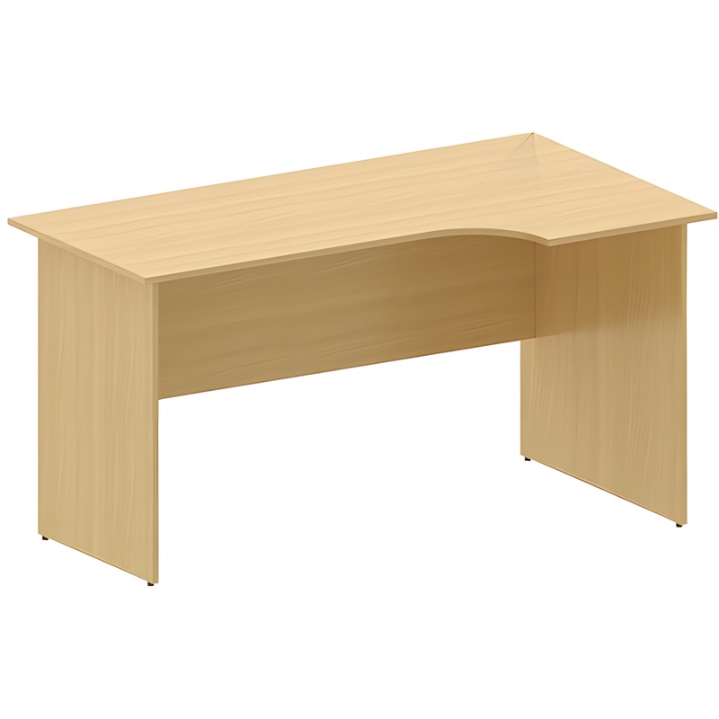 Изображение товара Эргономичный правый стол Канц СК30.10 из ЛДСП с выемкой и регулировкой опор