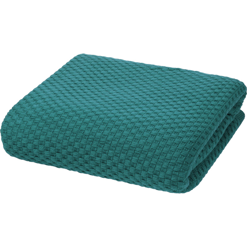 Изображение товара Плед Teplo Sheerness акрил 110x160 см бирюзовый