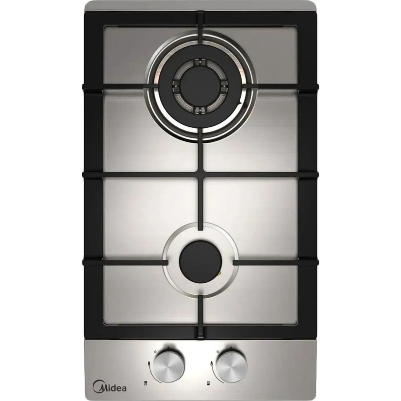 Изображение товара Газовая варочная панель Midea MG3205TX двухкомфортная из нержавеющей стали