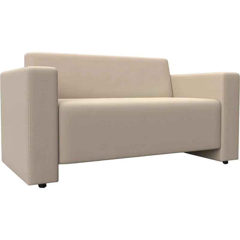 Изображение товара Диван двухместный Оптима Лига 094 бежевый экокожа